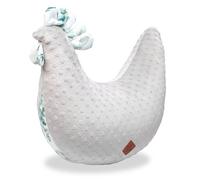 Coussin d'allaitement poule eucalyptus gris clair TU