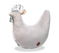 Coussin d'allaitement poule safari gris clair TU