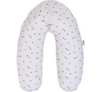 Tinéo Coussin de maternité Jersey coton 78x44 cm multifonction 2 en 1 déhoussable Écru/Hérissons