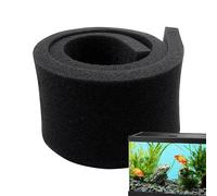 Coussin de média de filtre d'aquarium : tampon de remplissage de poisson noir, remplacement de filtre d'aquarium à coupe facile | Coussin de média filtrant durable pour aquariums d'eau douce