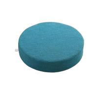 Coussin de méditation à Texture dure for Yoga et, oreiller dossier, tapis Tatami japonais, amovible lavable, 40x6cm Coussin rond de méditation(A BLUE,30X6CM)