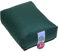 Coussin de méditation/bolster vert 4ème chakra -- 38x28x12 cm