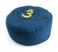 Coussin de méditation Chakra bleu foncé