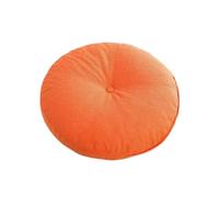 Coussin de méditation Coussin de siège rond moderne 40-70 cm en lin et coton épais, coussin méditation, yoga, amovible lavable, for sol, canapé, tatami, chaise, adulte(Orange,Round 40x13cm)