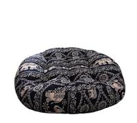 Coussin de méditation Coussin épais touffeté en lin de sol, for chaise Yoga, coussins siège, méditation, oreiller rond Style ethnique sièges(Type17)