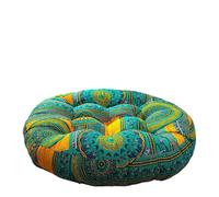 Coussin de Méditation Coussin épais touffeté en lin de sol, for chaise Yoga, coussins siège, méditation, oreiller rond Style ethnique sièges(Type22)