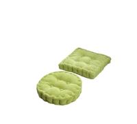 Coussin de Méditation Coussins de sol carrés et ronds for adultes enfants, coussins méditation, d'assise, banc yoga touffeté, tatami à bascule Salon(Green,50cm round)