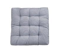 Coussin de Méditation Coussins de sol surdimensionnés à rayures, grands coussins chaise méditation, coussin siège carré épais, bascule for banc yoga, tatami Salon(Blue,45x45cm)