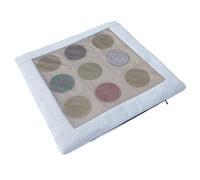 Coussin de méditation en mousse à mémoire forme, tapis sol carré confortable for la intérieure et extérieure pour Méditation(45x45cm)