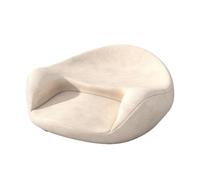Coussin de méditation Ergonomique, Oreiller de Sol Confortable, Grand Coussin de Sol épais, siège de Sol en Daim for la Pratique du Yoga et de la Pleine Conscience, Mousse à mémoire de Forme(White)