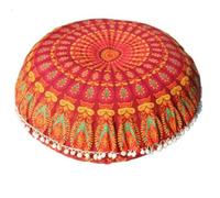 Coussin de Méditation Housse de coussin ronde 43CM, taie d'oreiller, housse sol, for la maison(Type2)