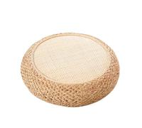 Coussin De MéDitation Pouf en paille tissé, tapis Tatami, coussins de sol ronds, coussin méditation rotin, siège confortable for Yoga(Type2,60x210cm)