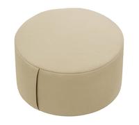 Coussin de méditation Relaxdays pour yoga et pleine conscience, zafu 13 x 33 cm, coton, housse amovible, beige