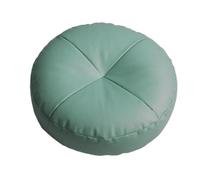 Coussin de méditation Tatami tapis Yoga en peluche coussin siège sol cuir PU avec remplissages épaissir Pouf canapé Coussin rond de méditation(Type2,30x12cm)