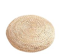 Coussin de méditation Yoga en paille, Tatami Style japonais, tapis doux et confortable rempli d'ouate soie Coussin rond de méditation(Type5)