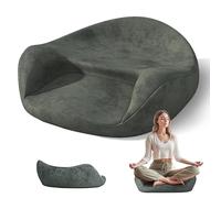 Coussin de Méditation Yoga & Zen - Mousse Mémoire Extra-Épaisse - Soutien Dorsal et Confort pour Sol - Maison, Tatami et Pratique Spirituelle Darkgreengray