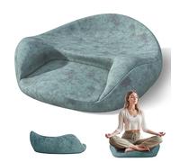 Coussin de Méditation Yoga & Zen - Mousse Mémoire Extra-Épaisse - Soutien Dorsal et Confort pour Sol - Maison, Tatami et Pratique Spirituelle TurquoiseGreen