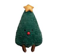 Coussin de Noël, coussin de sapin de Noël, bonhomme en pain d'épices en forme de boîte d'arbre de pin, 30 cm, coussin de décoration de Noël, coussin en peluche rempli de festival pour décoration de