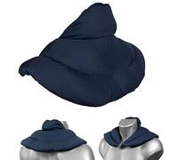 Coussin de nuque avec col montant - Bleu foncé - Coussin aux graines de colza - Coussin épaules et cou