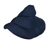 Coussin de nuque avec col montant - Bleu foncé - Coussin aux graines de lin - Coussin épaules et cou