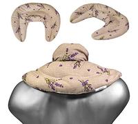 Coussin de nuque avec col montant - Champêtre romantique - Coussin aux graines de colza - Coussin épaules et cou - Bouillotte micro-ondes