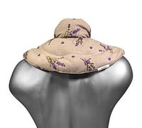 Coussin de nuque avec col montant - Champêtre romantique - Coussin aux noyaux de cerises - Coussin thermique pour la nuque chauffable au four à micro-ondes et traditionnel