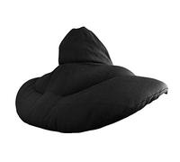 Coussin de nuque avec col montant - Noir - Coussin aux graines de lin - Coussin épaules et cou