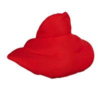 Coussin de nuque avec col montant - Rouge - Coussin aux graines de lin - Confortable coussin thermique aux graines pour la nuque