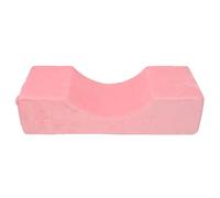 Coussin de nuque confortable en velours et mousse à mémoire de forme pour extensions de cils, idéal pour le maquillage et la greffe de cils. (Rose)