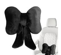 Coussin de nuque de voiture pour la conduite - Coussin de nuque avec nœud papillon pour appuie-tête de voiture - Mignon coussin de nuque en peluche pour voiture - Coussin de nuque et de nuque