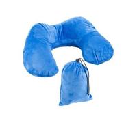 Coussin de nuque gonflable - avec pompe à air intégrée Multicolore