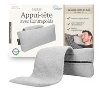 Coussin de nuque orthopédique de qualité supérieure pour fauteuil, canapé et fauteuil de lecture pour canapé et fauteuil de télévision - Coussin de dossier - Coussin intérieur PTMD (SEMMI gris clair))