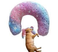 Coussin de nuque pour animal de compagnie, coussin en forme de U, en coton pelucheux, soutien confortable pour chiens et chats, oreiller doux apaisant pour animaux de compagnie, coussin de cou pour