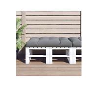 Coussin de palette 120x80x12 cm gris tissu