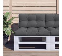 vidaXL Coussin de palette anthracite 80x40x12 cm en tissu