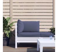 Lot de 2 Coussins de Palette, Galettes de Chaise avec Dossier, Coussins de Siège, Décoration Jardin Terrasse Patio, Bleu Marine Tissu