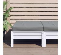 vidaXL Lot de 2 coussins de palette Galette de siège imperméable pour extérieur Gris 361755