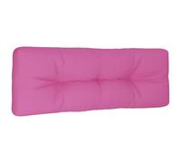 Coussin de palette rose 120x40x12 cm tissu