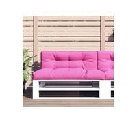 Coussin de palette rose 120x40x12 cm tissu 360643