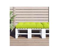 Coussin de palette vert vif 120x80x12 cm tissu