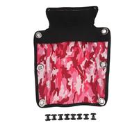 Coussin de Panneau de plongée de plongée Tech Diving BCD Backrest Pad Matériau en Nylon Robuste léger avec Oeil à gaz en Acier Inoxydable et Sac de Rangement élastique pour Les (Rose Camouflage)