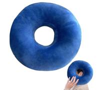 Coussin de Piercing avec Trou, Oreiller avec Trou, Soulage Douleur des Oreilles, Convient pour Dormir sur Le Côté Arrière du Trou d'oreille, Chambre à Coucher, Aide au Sommeil, Bleu Profond