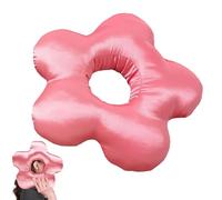 Coussin de Piercing avec Trou, Oreiller avec Trou, Soulage Douleur des Oreilles, Convient pour Dormir sur Le Côté Arrière du Trou d'oreille, Chambre à Coucher, Aide au Sommeil, Type de Fleur Rose