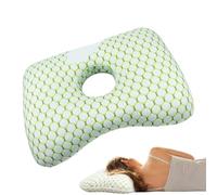 Coussin de piercing - Mousse de coton de 22,9 cm | Pilow en forme de donut avec trou | Oreiller d'oreille respirant | Coussin de soutien pour piercing pour personnes dormant sur le côté, adultes