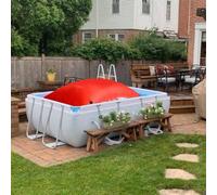 Coussin de piscine à air résistant au froid pour piscine hors sol, coussin d'air d'hiver pour piscine extérieure pour éviter l'accumulation d'eau pendant la saison d'hiver (200 x 250 x 90 cm)