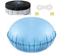 Coussin de piscine d'hiver, 1,2 x 1,2 m, coussin d'air de piscine d'hiver avec une corde froide de 14,7 m, oreillers gonflables pour piscines gonflables, égaliseur de glace pour couvertures de piscine