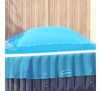 vidaXL Coussin de Piscine d'hiver Bleu 380 x 180 x 140 cm PVC, Oreiller de Piscine Gonflable Durable, résistant aux UV, Super Accessoire pour Entretenir Votre Bassin