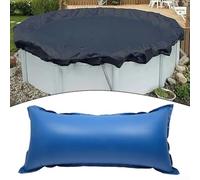 Coussin de piscine gonflable qui empêche les feuilles d'arbre et les débris de s'empiler sur l'eau, adapté pour les piscines et baignoires (taille L (115 x 430 cm)