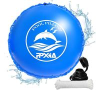 Coussin de piscine rond 2,5 m - XXL - Avec double couture jusqu'à -25 °C - Valve double étanche - PVC de 0,4 mm d'épaisseur - Pour couverture de piscine d'hiver