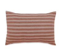 Coussin de plage coton lavé 20x30 cm LILI FOUTAS marron terre cuite